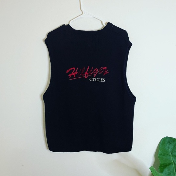 Tommy Hilfiger Other - Vintage Tommy Hilfigier Cycles RARE Black Sweater Vest
